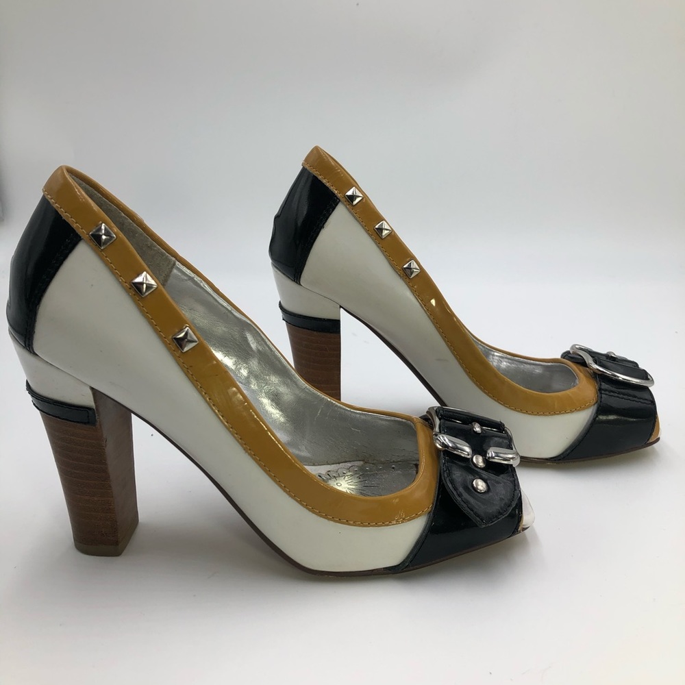 Naughty Monkey Patent Leather High Heel Pumps
